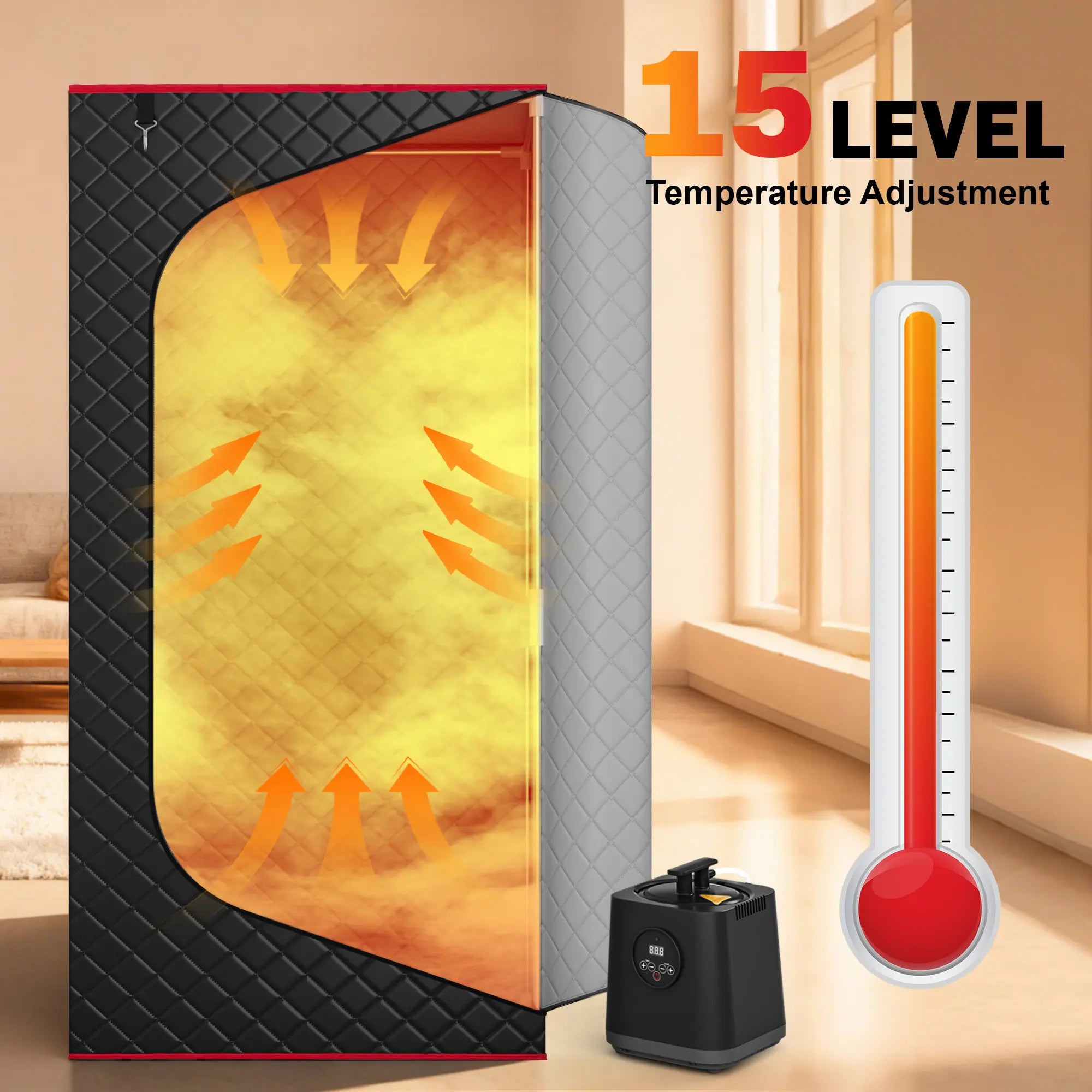 Portable Dry Sauna SPA Full Body Sauna Box